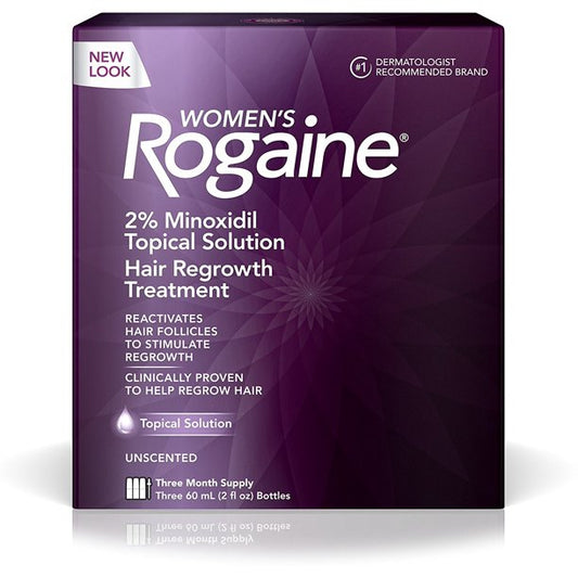 Women's Rogaine 2% Minoxidil Solution, 2 fl. oz, 3-pack