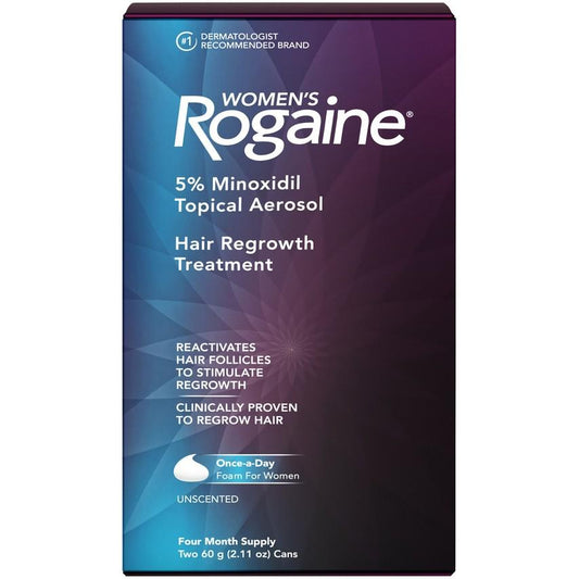 Women's Rogaine 5% Minoxidil Foam, 2.11 fl. oz, 2-pack