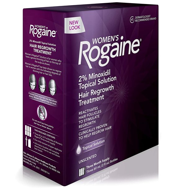 Women's Rogaine 2% Minoxidil Solution, 2 fl. oz, 3-pack