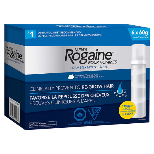 Rogaine® Hair Growth Treatment 5% Minoxidil Foam - 60g, 6-pack